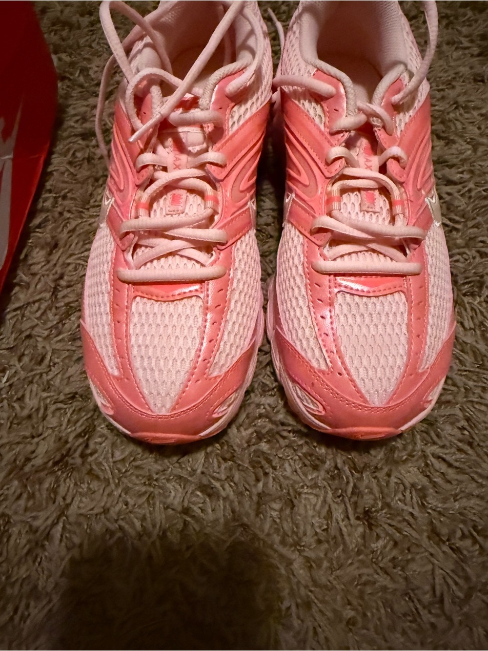 Nike Women's Coral Pink Mesh Athletic Sneakers